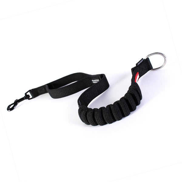 EzyDog Zero Shock Leash Extension – Shock Absorbing Bungee Leash Extender for Dogs That Pull or Excite, with Traffic Control Handle (24”, Black)