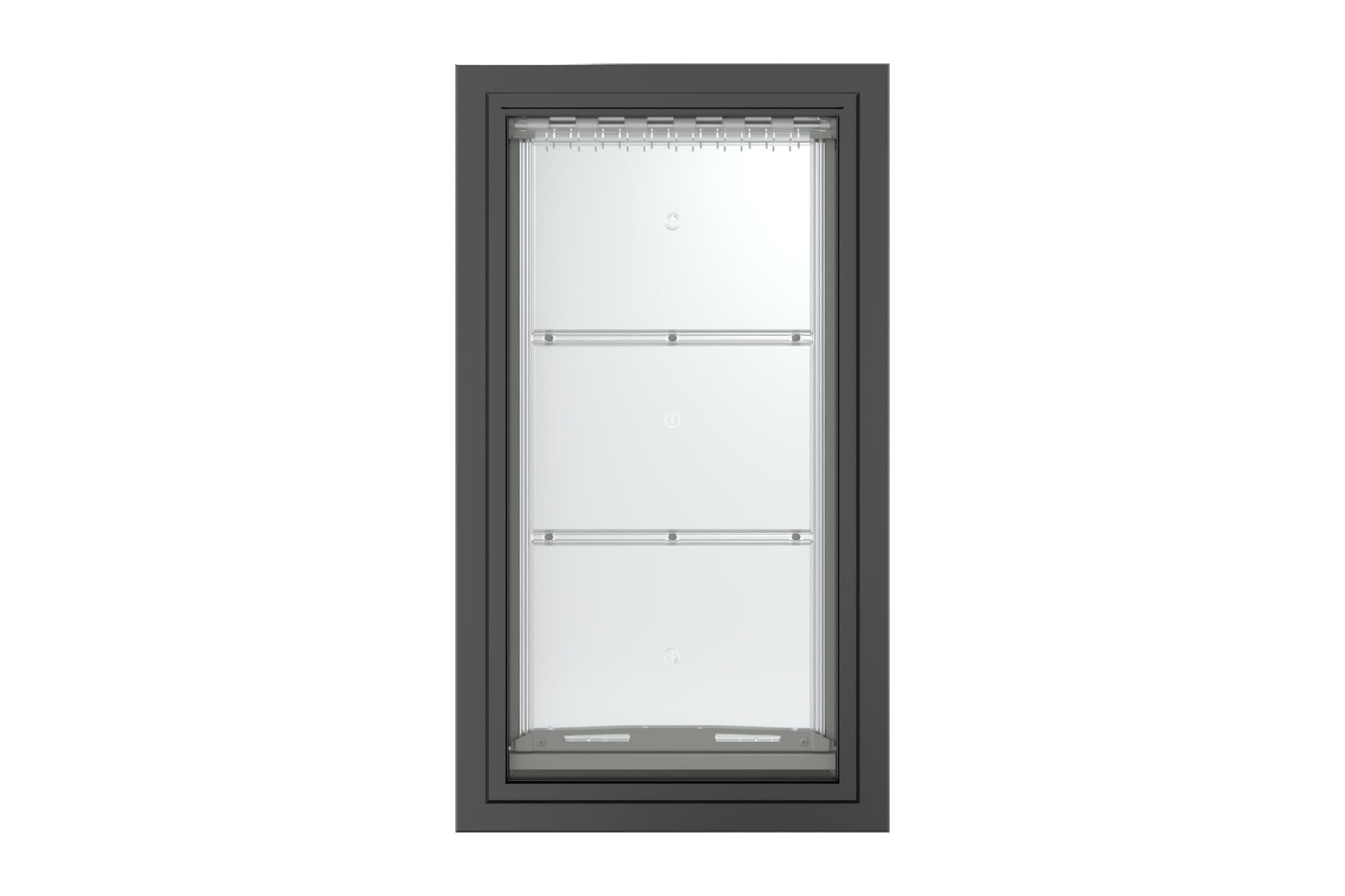 Endura Flap Pet Door for Walls in Black | Energy-Efficient Single Flap Design for Wall Installations | All-Weather Protection with All-Metal Telescoping Tunnel | Black, XXL, Single Flap