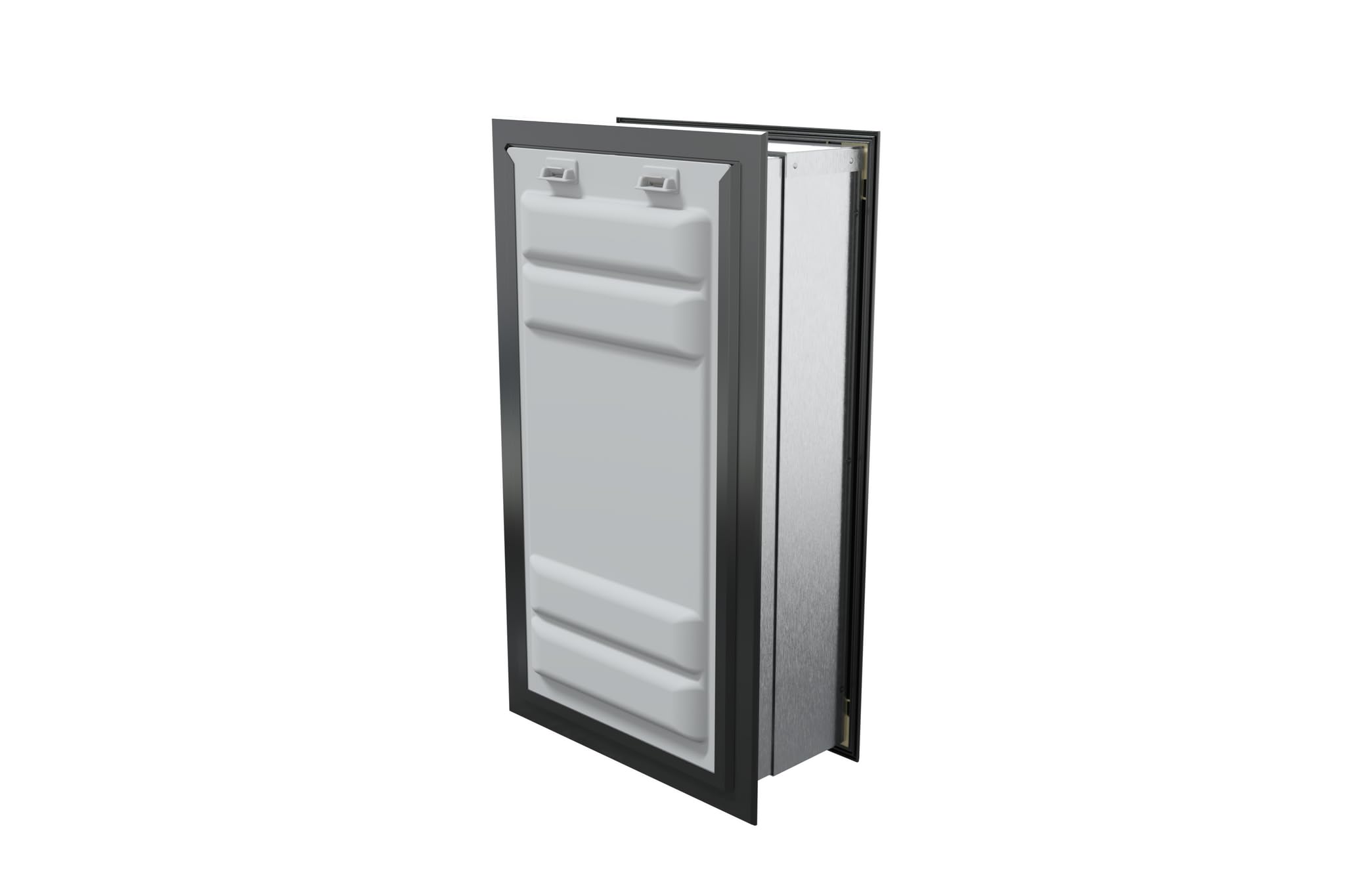 Endura Flap Pet Door for Walls in Black | Energy-Efficient Single Flap Design for Wall Installations | All-Weather Protection with All-Metal Telescoping Tunnel | Black, XXL, Single Flap