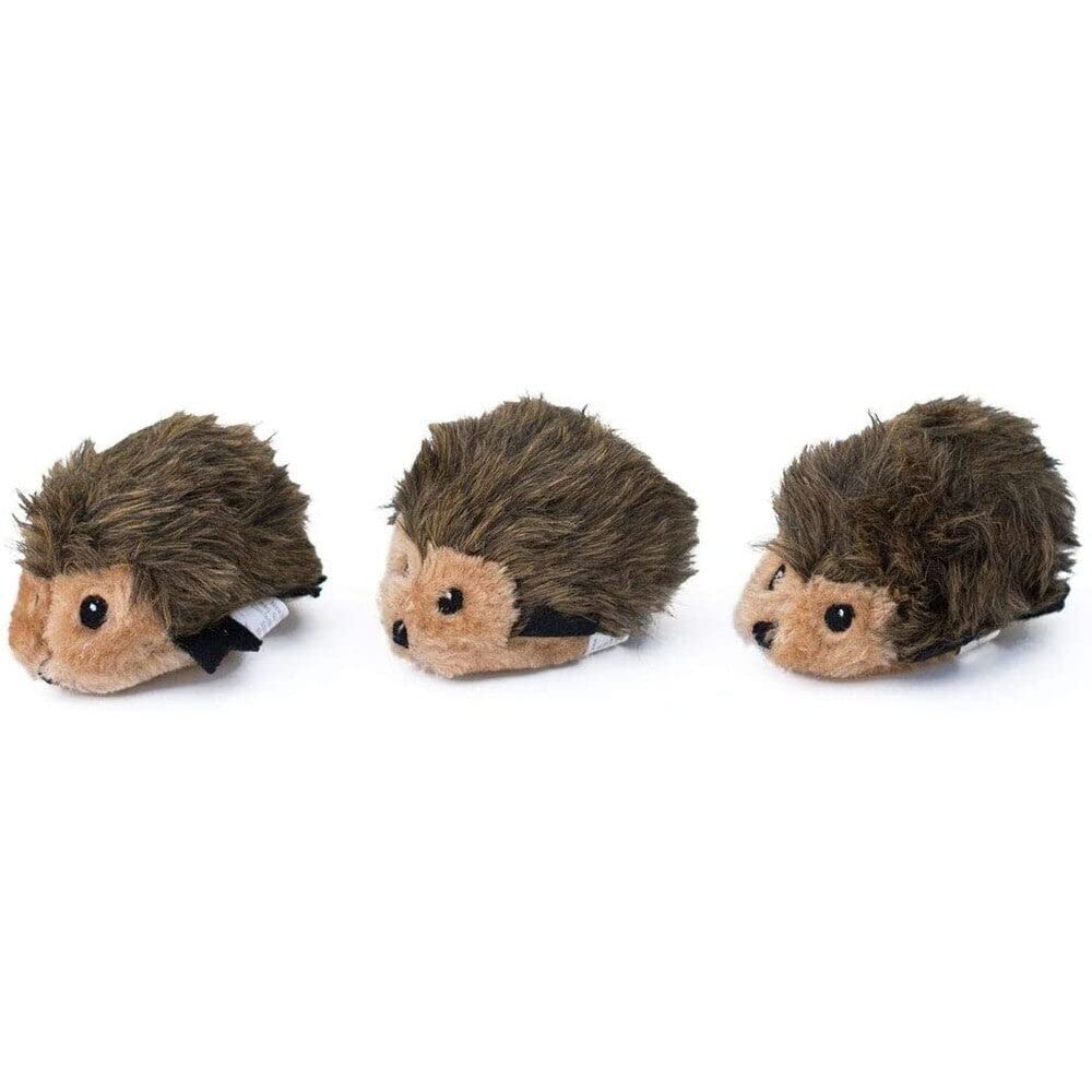 ZippyPaws Burrow Replacement Miniz - Interactive Dog & Puppy Toys for Boredom, Stimulating Pet Products to Keep Them Busy, Plush Refills for Hide & Seek Puzzle, Squeaky Toy for Enrichment - Hedgehogs