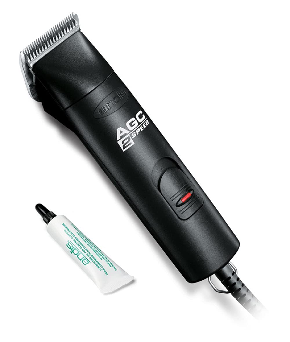 Andis 22340 ProClip 2-Speed Detachable Clipper Blade – Runs in Cool & Quiet Manner, Design with Two-Speed Rotary Motor & Shatter-Proof Housing - Perfect for All Coats & Breeds - 120 Volts, Black