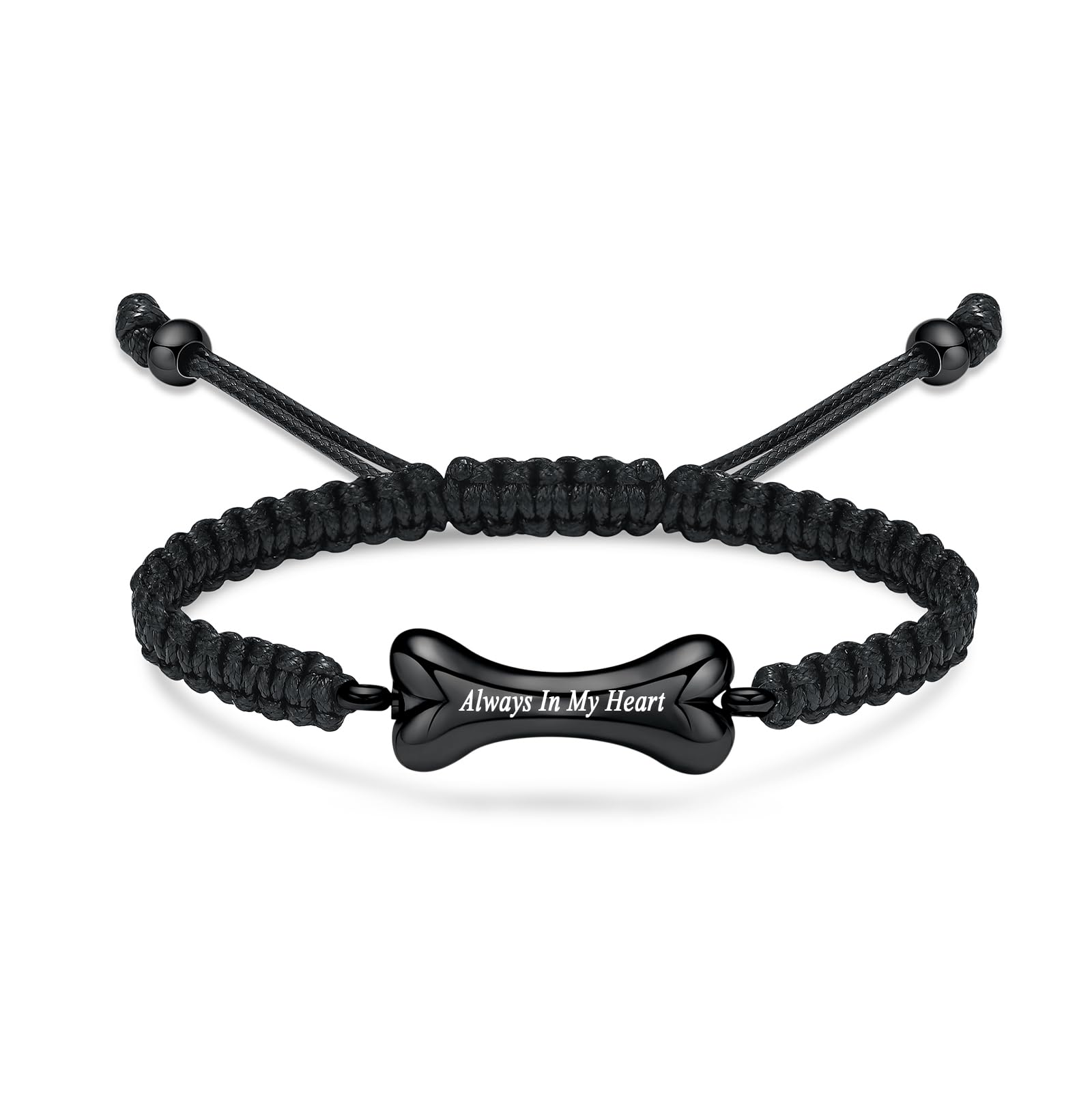 Hearbeingt Cremation Bracelet for Pet Ashes Dog Bone Urn Bracelet Stainless Steel Memorial Keepsake Bracelet Jewelry for Men Women