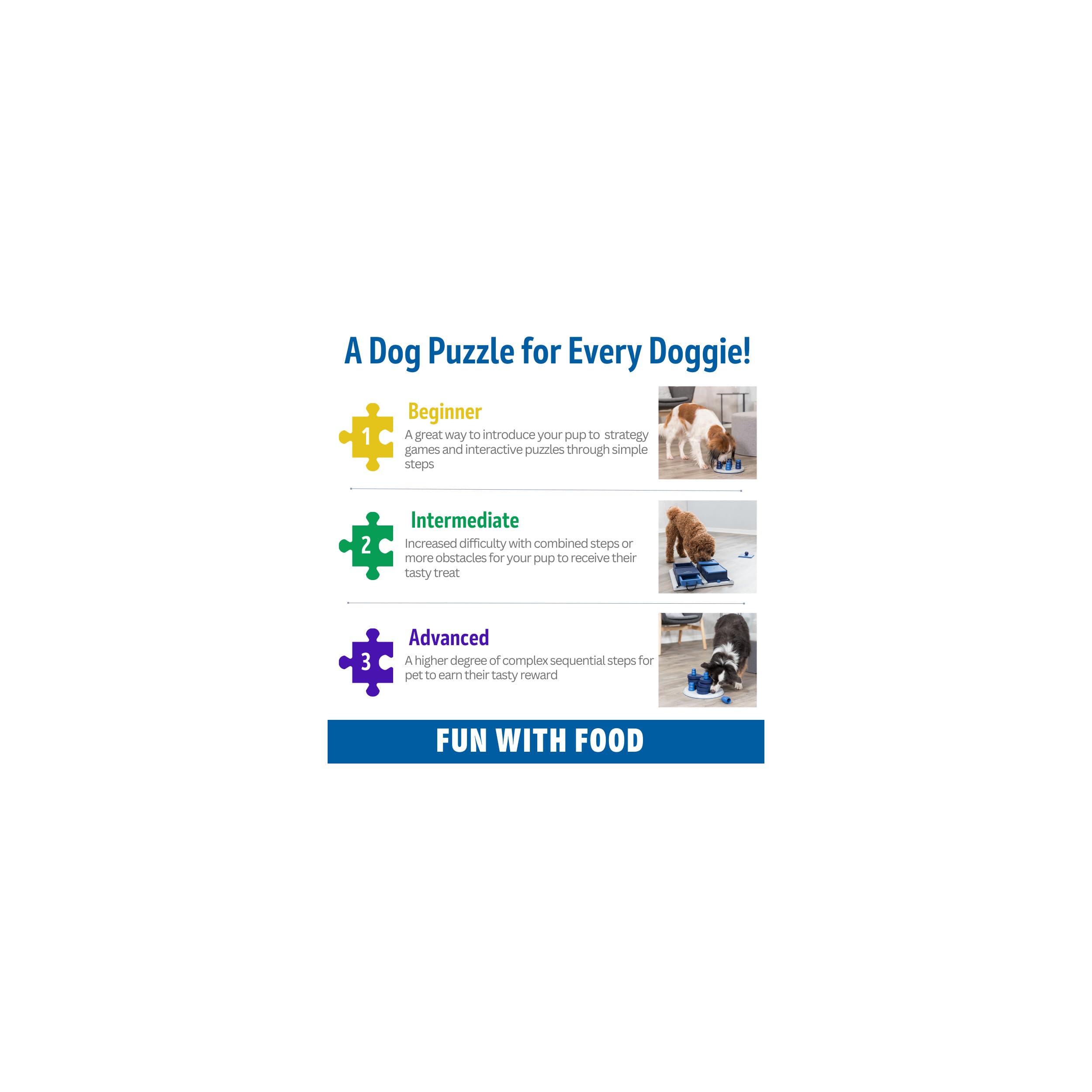 TRIXIE Gambling Tower Dog Activity Interactive Toy, Level 2 Food Puzzle Game, Brain Teasing Treat Dispenser, IQ and Mental Development Toy for Smart Dogs, Enrichment Toy for Boredom Busting