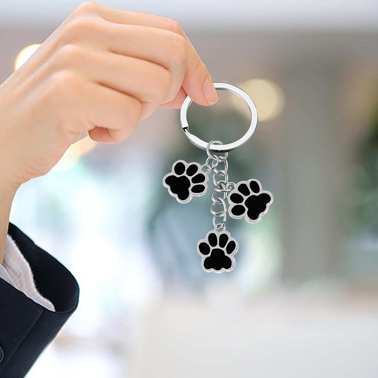 PLwelth Dog Claw Keychain for Women Men Dog Memorial Gifts for Pet Lovers Loss Sympathy Gifts for Birthday Christmas