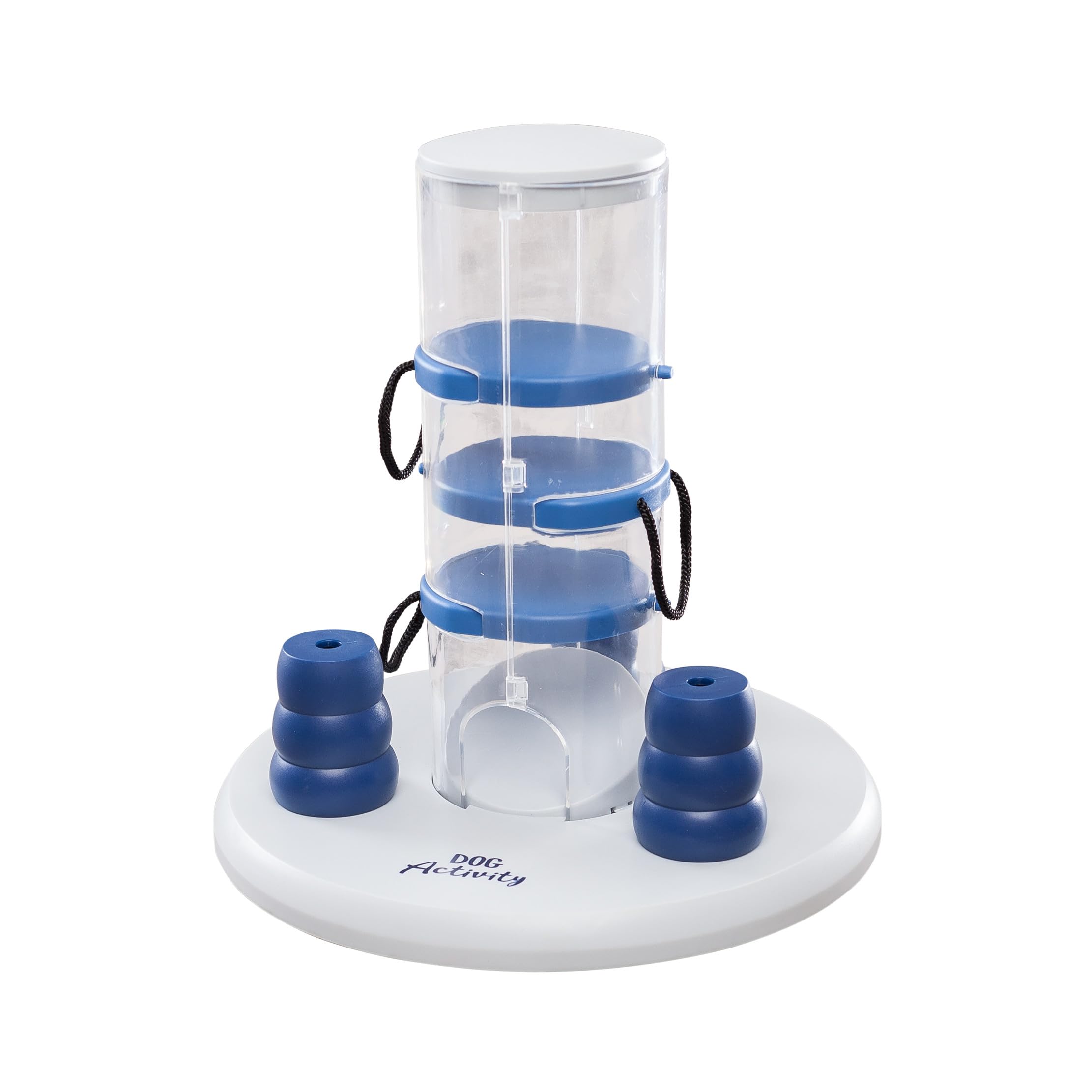 TRIXIE Gambling Tower Dog Activity Interactive Toy, Level 2 Food Puzzle Game, Brain Teasing Treat Dispenser, IQ and Mental Development Toy for Smart Dogs, Enrichment Toy for Boredom Busting