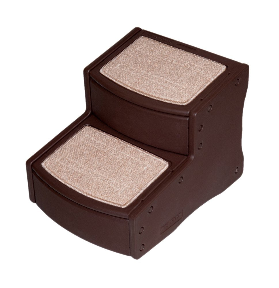 Pet Gear Easy Step II Pet Stairs, 2 Step for Cats/Dogs up to 75-pounds, Portable, Removable Washable Carpet Tread, No Tools Required, Available in 4 Colors
