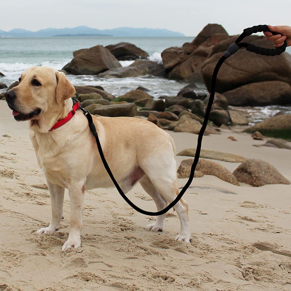 YUCFOREN 3FT 10FT Climbing Rope Leash for Dogs with Comfortable Padded Handle Classic Dog Leash for Medium Large Dogs Black