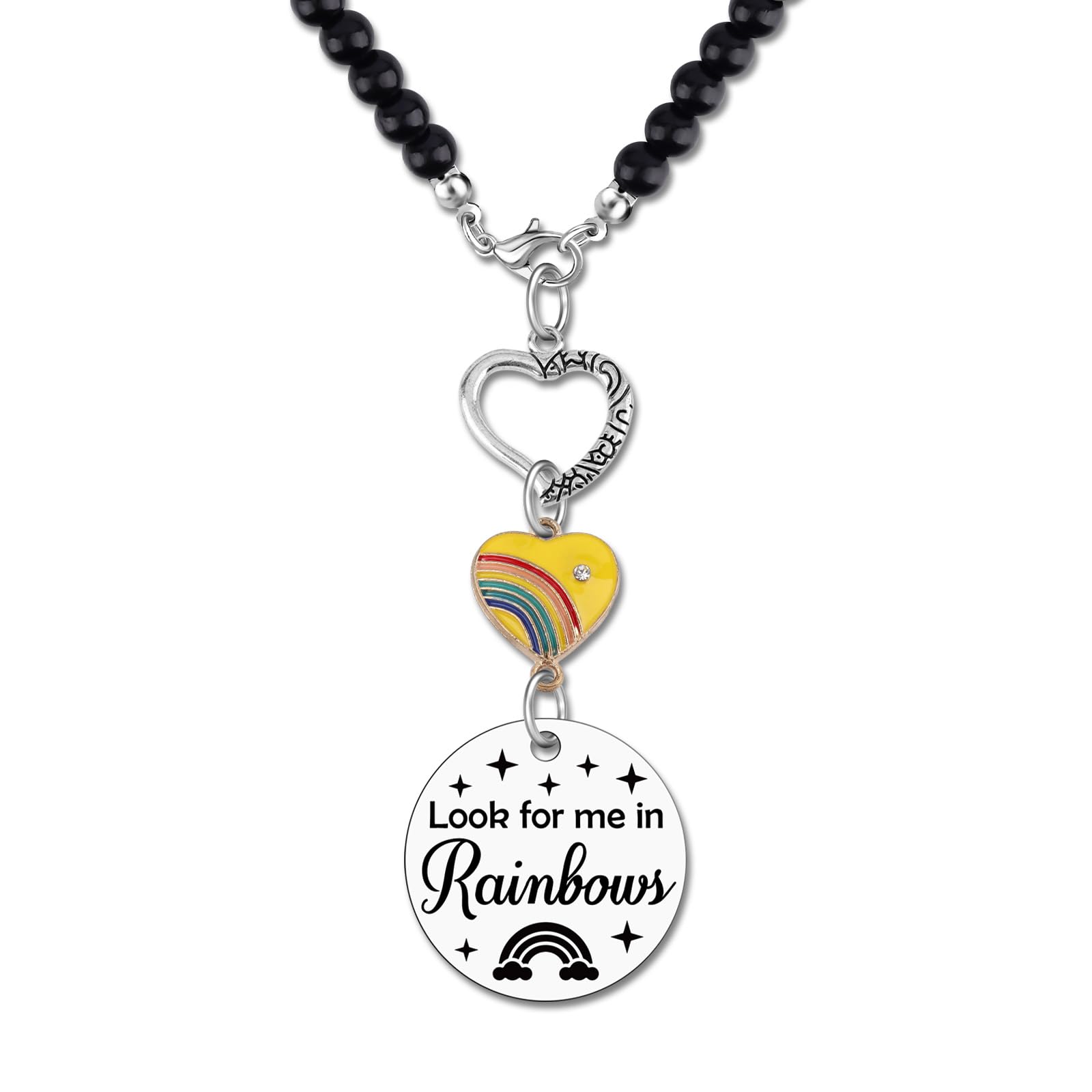 Memorial Gifts for Loss of Dog Mother Father Memorial Car Hanging Ornament Sympathy Gift for Loss of Husband Wife Car Mirror Hanging Accessory Bereavement Gift for Loss of Mom Dad Dog Sympathy Gifts