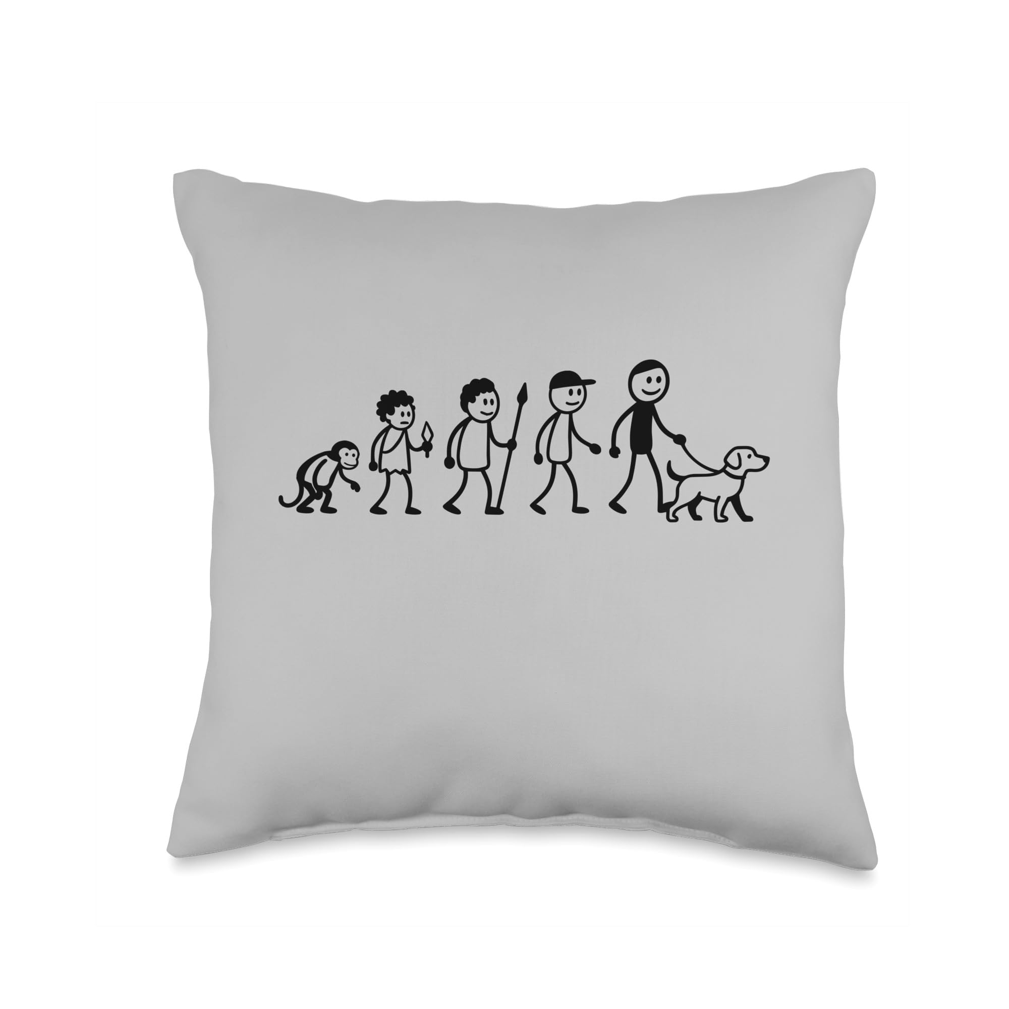 Evolution Dog, Dog Lover, Dog Owner, Dogs Throw Pillow