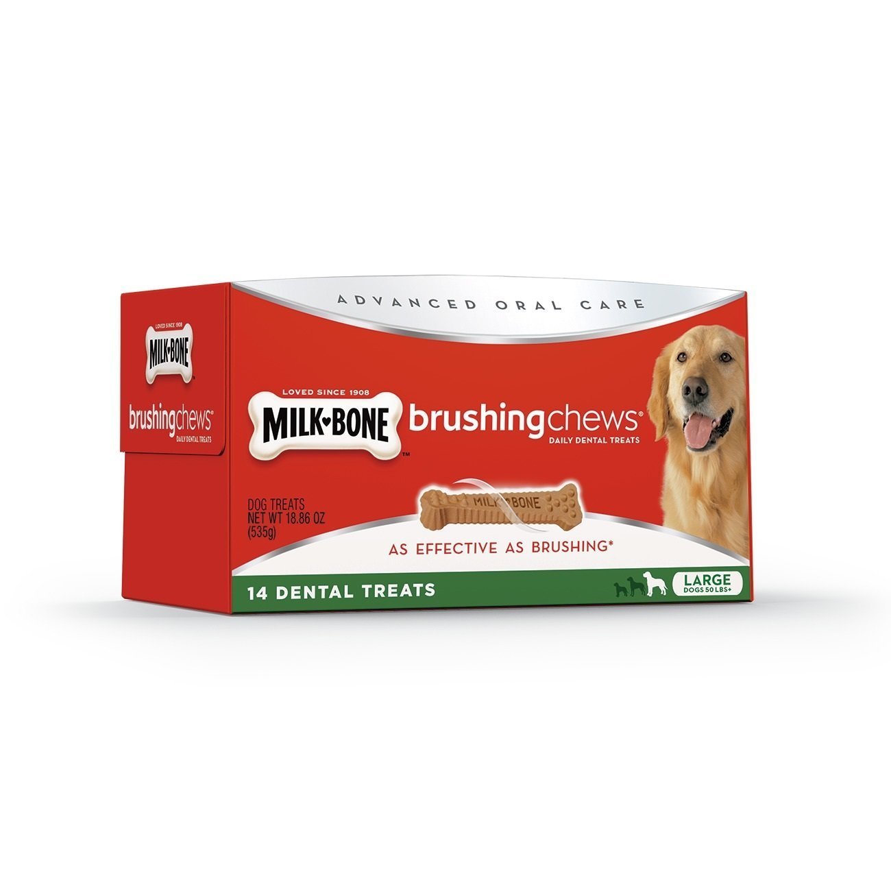 Milk-Bone Brushing Chews Daily Dental Treats - Large, 18.86 oz