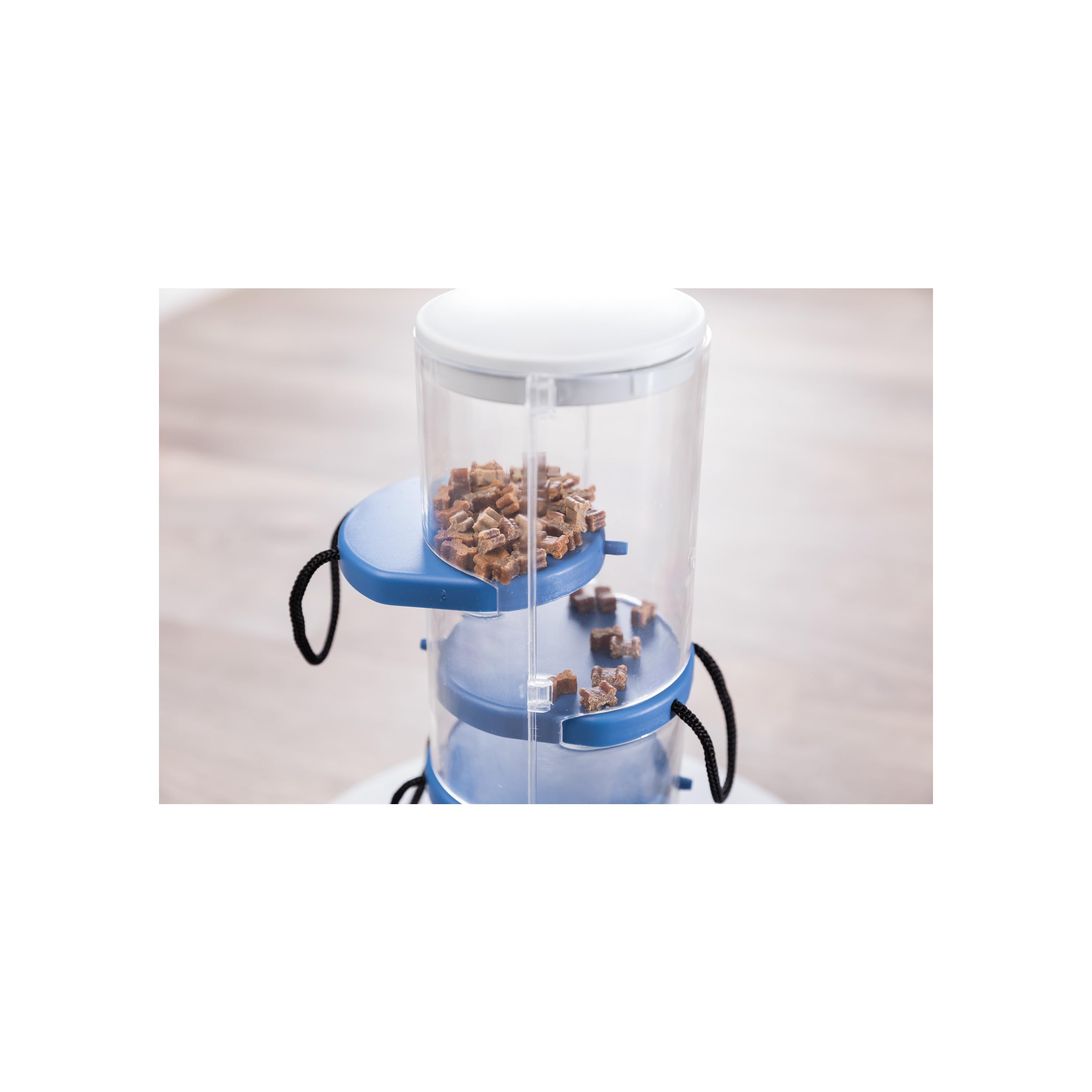 TRIXIE Gambling Tower Dog Activity Interactive Toy, Level 2 Food Puzzle Game, Brain Teasing Treat Dispenser, IQ and Mental Development Toy for Smart Dogs, Enrichment Toy for Boredom Busting