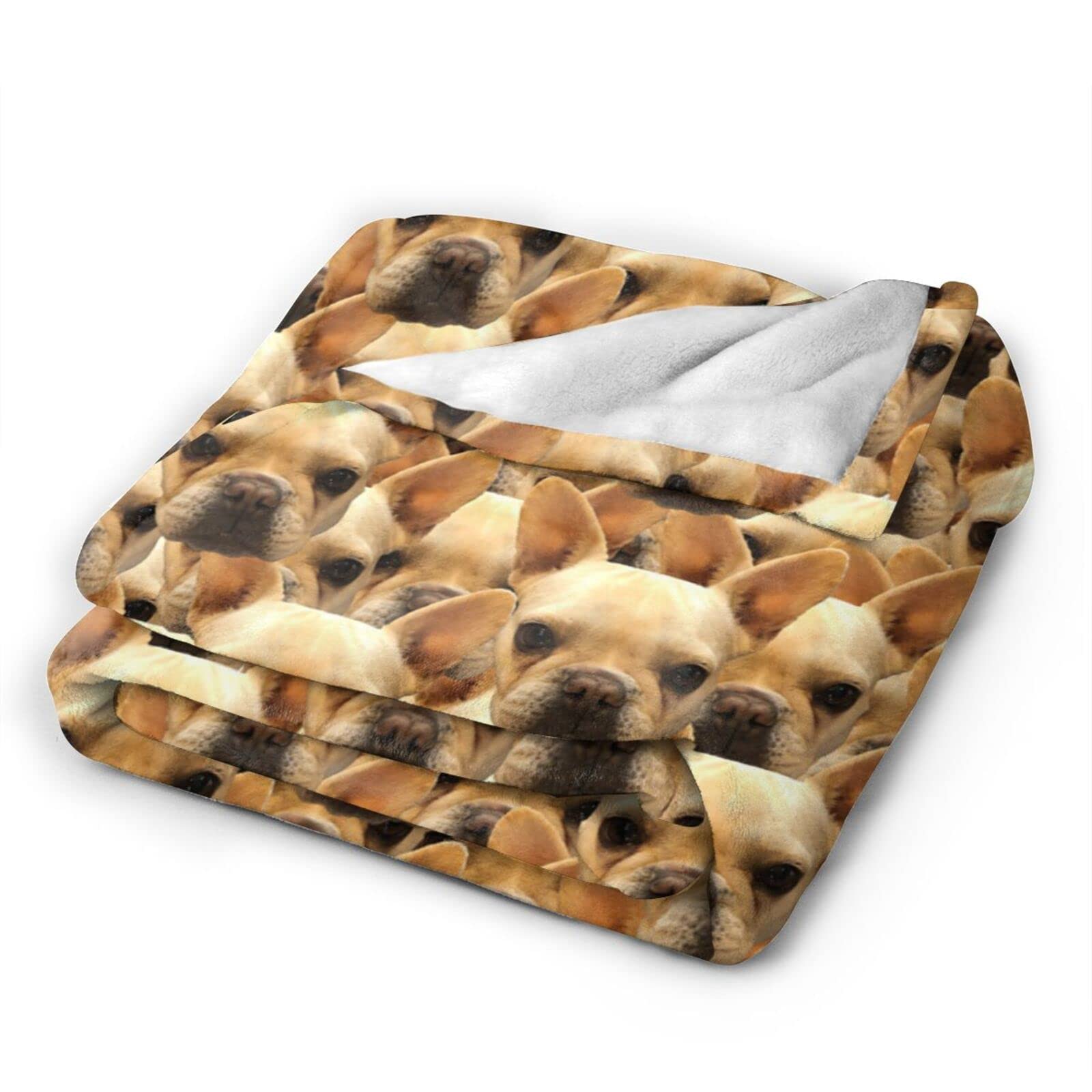 Funnylife Custom Dog Face Blankets 50" x 60" Personalized Pet Photo Blanket for Dog Dad Mom Pet Lover Gifts