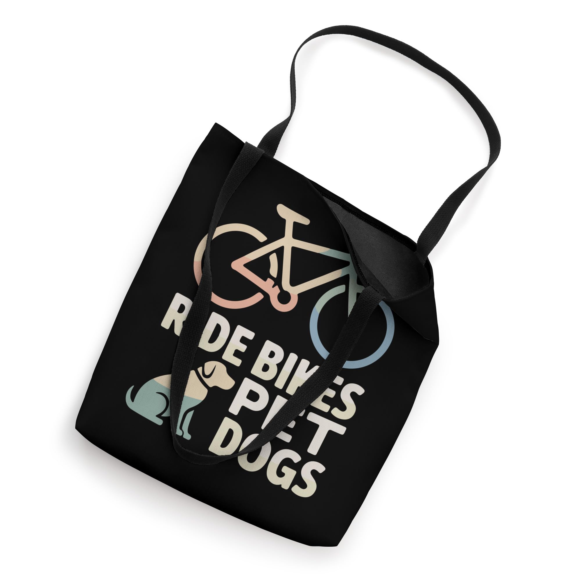 Ride Bikes Pet Dogs Bicycle Cycling Biking Dog Lover Tote Bag