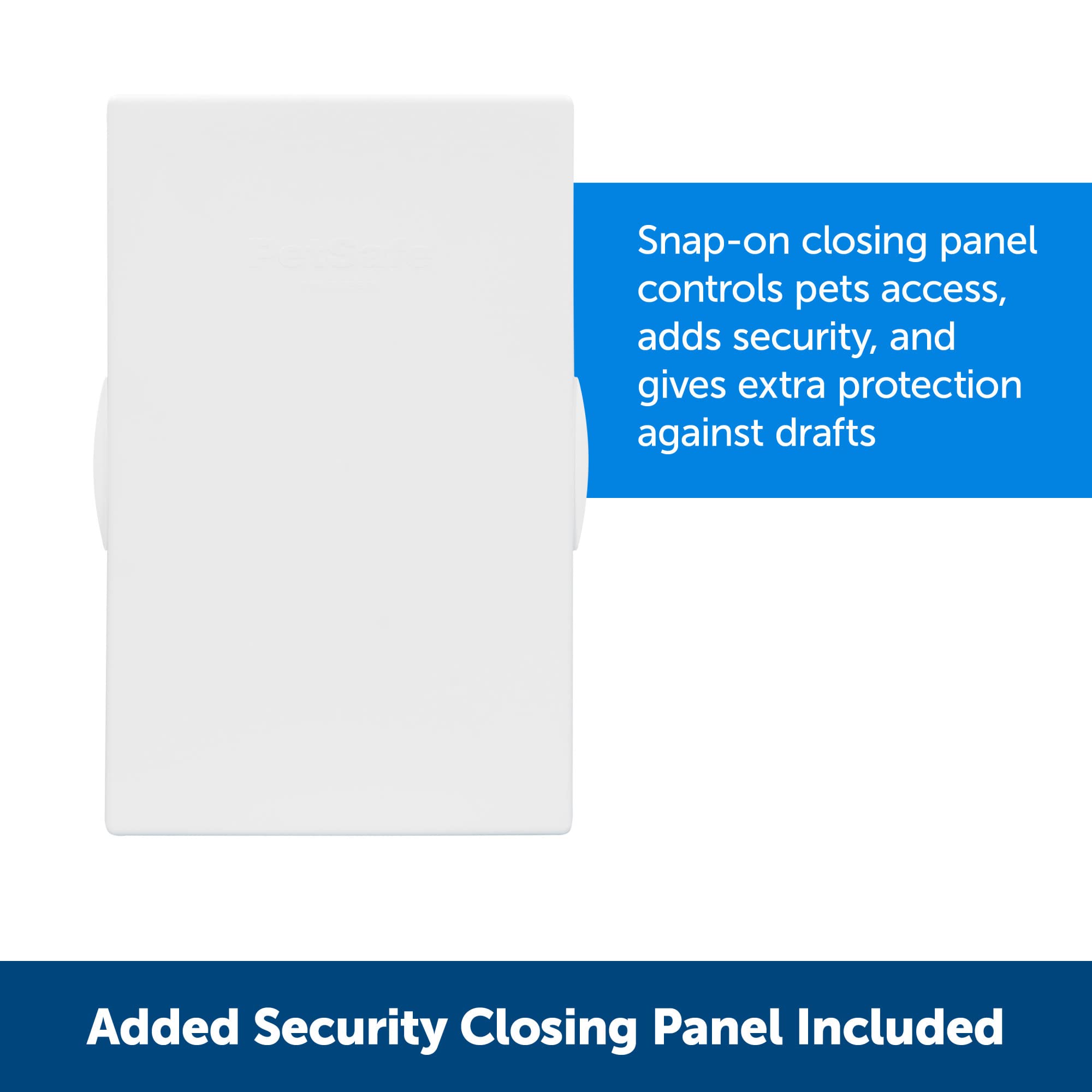 PetSafe Never Rust Dog & Cat Plastic Door, X-Large, for Pets Up to 220 lb, Paintable, Easy DIY Installation, Closing Panel Included, Install in Interior & Exterior Doors or Walls, Durable