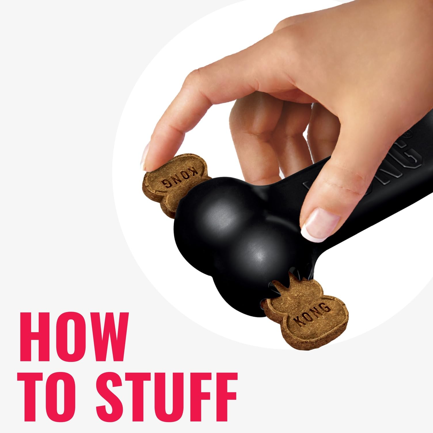 KONG - Extreme Goodie Bone - KONG's Most Durable Natural Rubber Dog Bone for Power Chewers - Black - For Large Dogs