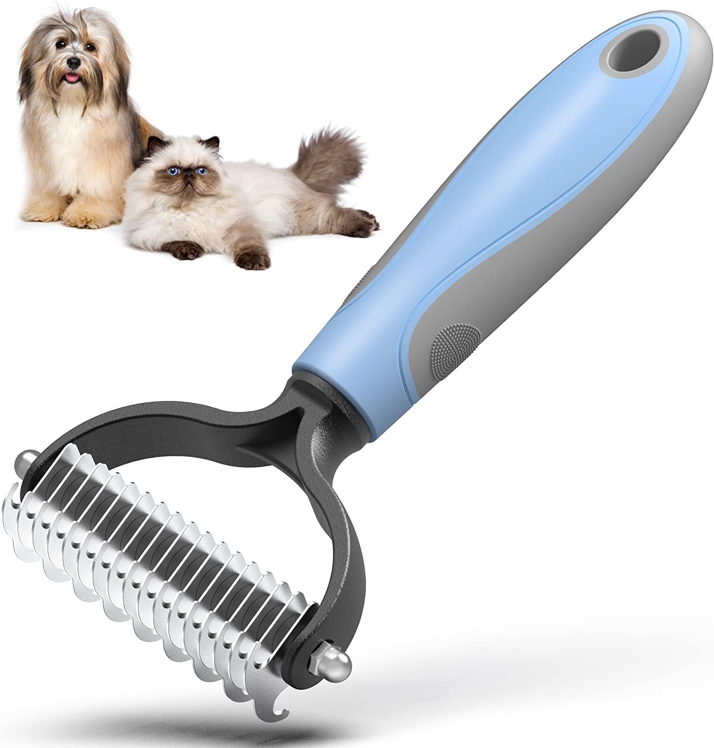 Pet Neat Pet Grooming Brush Effectively Reduces Shedding by Up to 95% Professional Deshedding Tool for Dogs and Cats