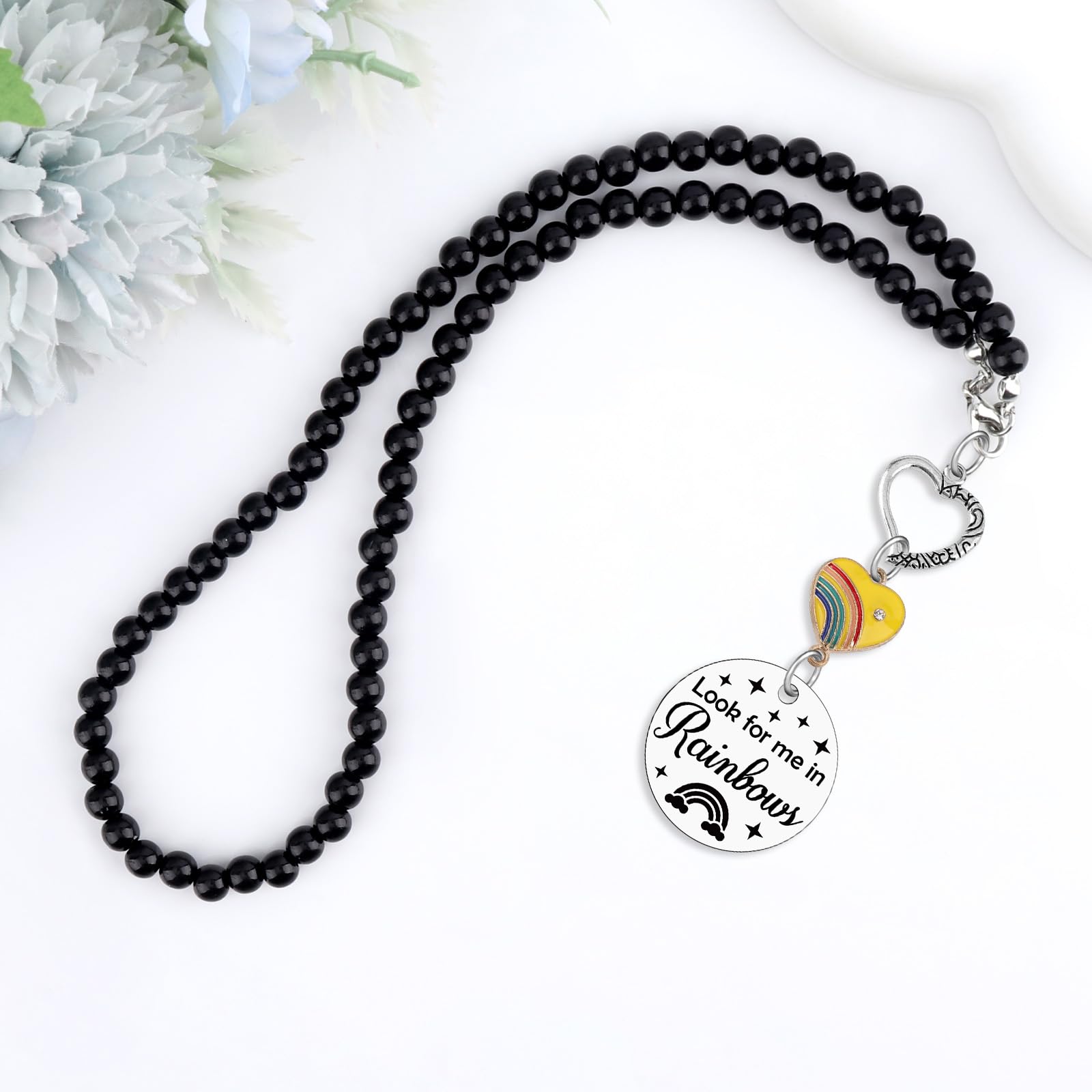 Memorial Gifts for Loss of Dog Mother Father Memorial Car Hanging Ornament Sympathy Gift for Loss of Husband Wife Car Mirror Hanging Accessory Bereavement Gift for Loss of Mom Dad Dog Sympathy Gifts