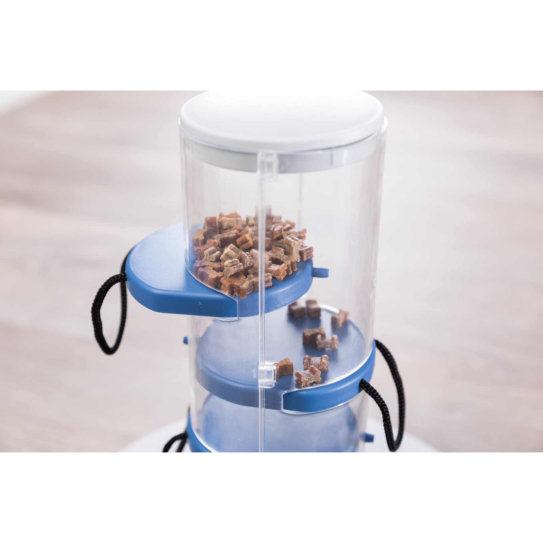 TRIXIE Gambling Tower Dog Activity Interactive Toy, Level 2 Food Puzzle Game, Brain Teasing Treat Dispenser, IQ and Mental Development Toy for Smart Dogs, Enrichment Toy for Boredom Busting