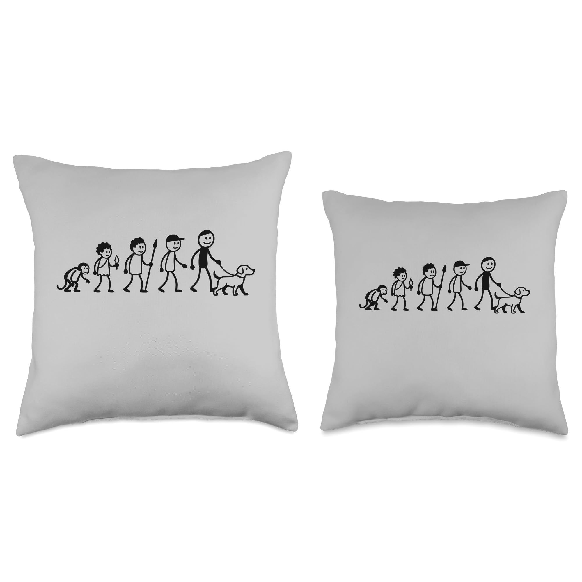 Evolution Dog, Dog Lover, Dog Owner, Dogs Throw Pillow