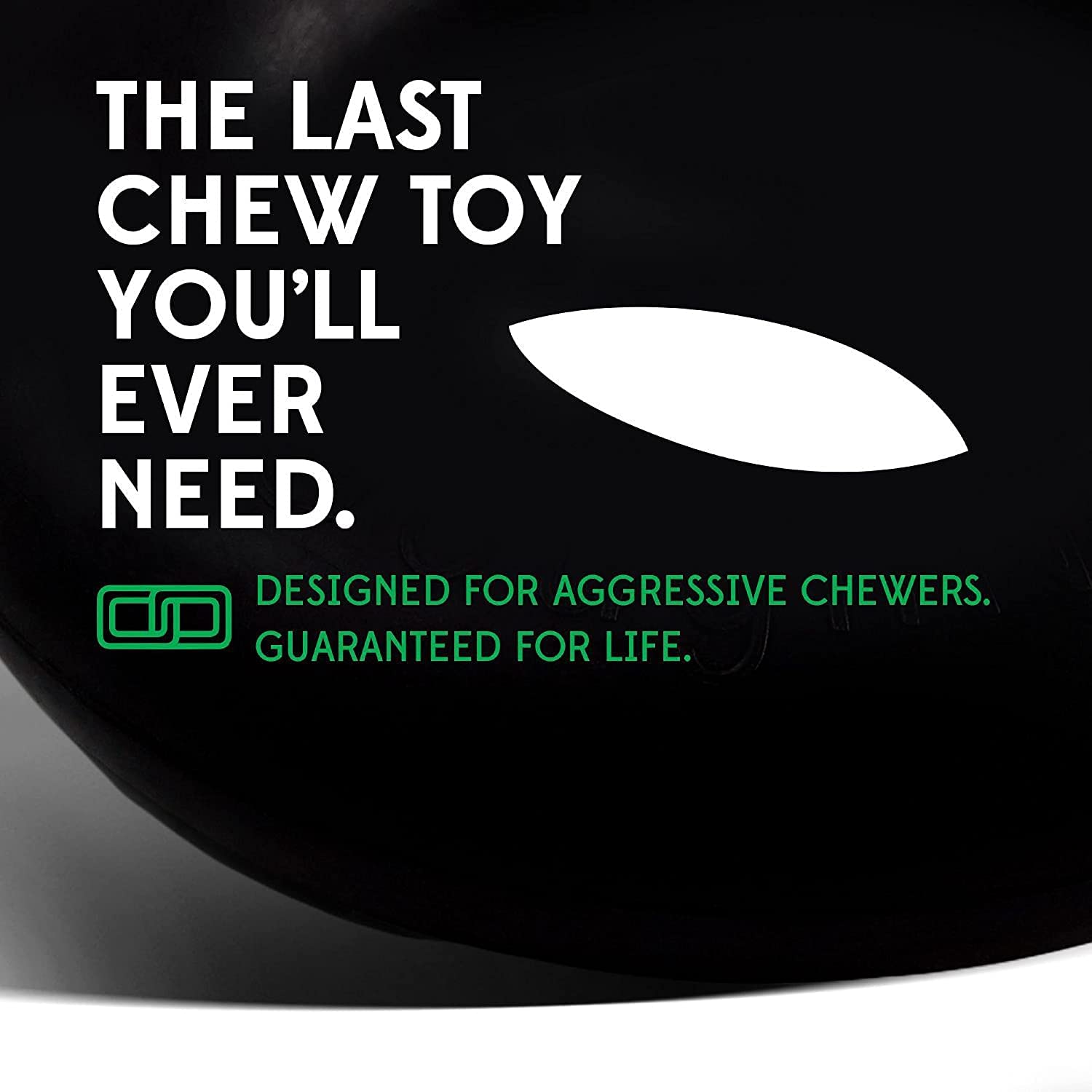 Goughnuts Dog Chew Toys Rubber Ring Indestructible Dog Chew Toys for Aggressive Power Chewers |for Large Dogs 60 to 120 Pounds | Large Maxx Size, Toughest Pro50 Rubber|