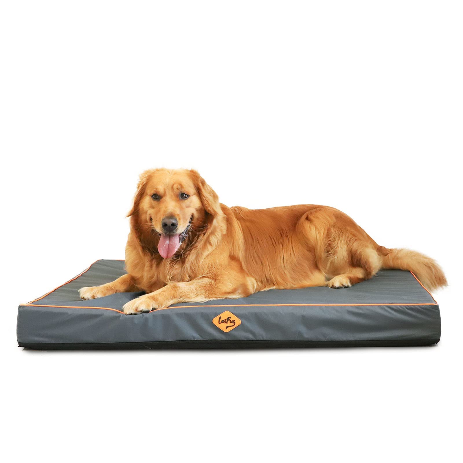 Laifug Outdoor Waterproof Dog Bed for Small, Medium and Large Dogs - Dog Bed Washable, Jacket Fabric, Egg Orthopedic Foam Pet Dog Bed with Removable Durable Cover and Non-Slip Bottom