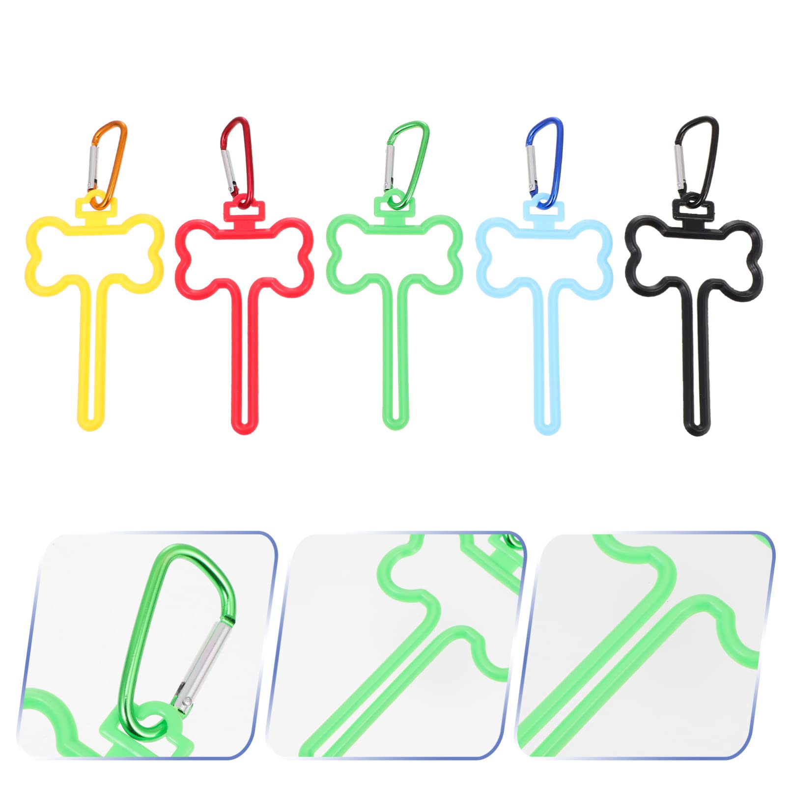 Garbage Bag Holder Dog Waste Bag Clip Dog Walking Supplies Abs Material Portable and Durable