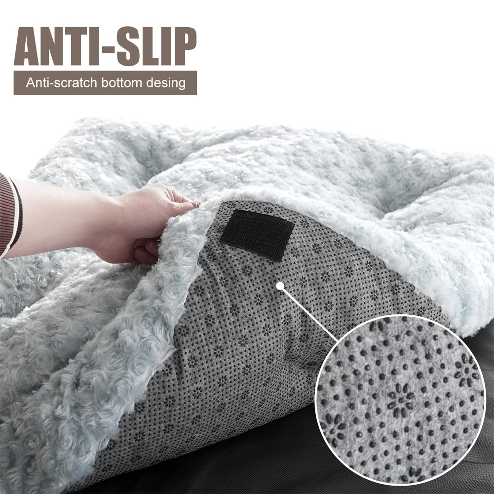 CBBPET Orthopedic Dog Bed for Small Medium Dogs with Plush Egg FoamSupport, Super Soft Washable Dog Bed, Top Soft,Bottom Canvas, Waterproof Dog Bed, Relaxing Sleep(Cool & Warm)