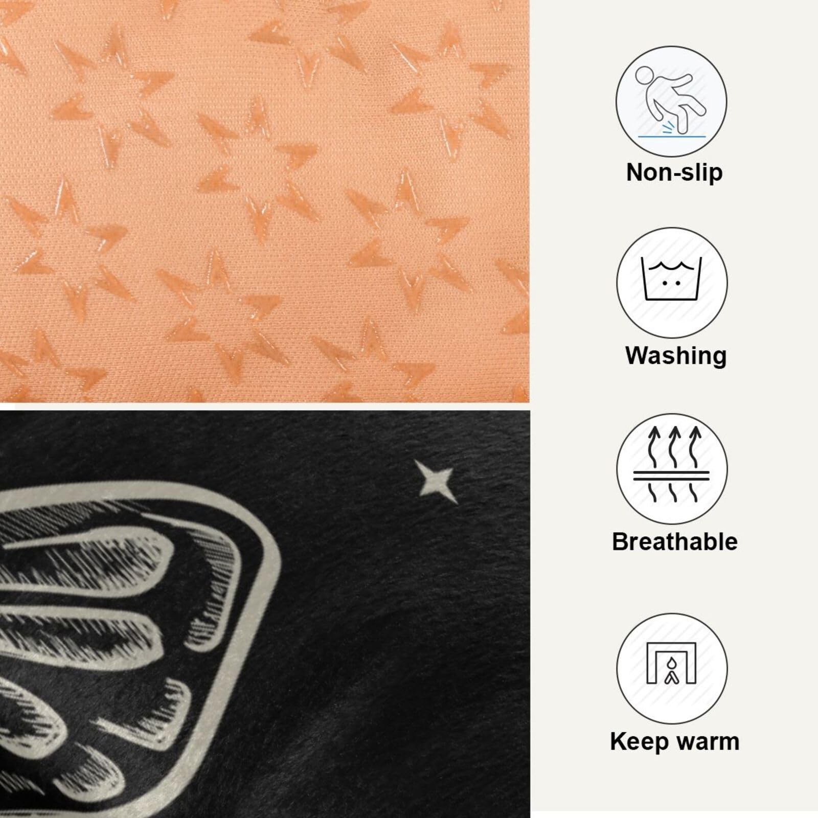 Sletend Pet Bed Gothic Skull Butterfly Moth Dog Bed Mat Absorbing Non Slip Pad Pet Sleeping Mat for Small, Medium, and Large Dogs Puppy Cat 36 in x 24 in