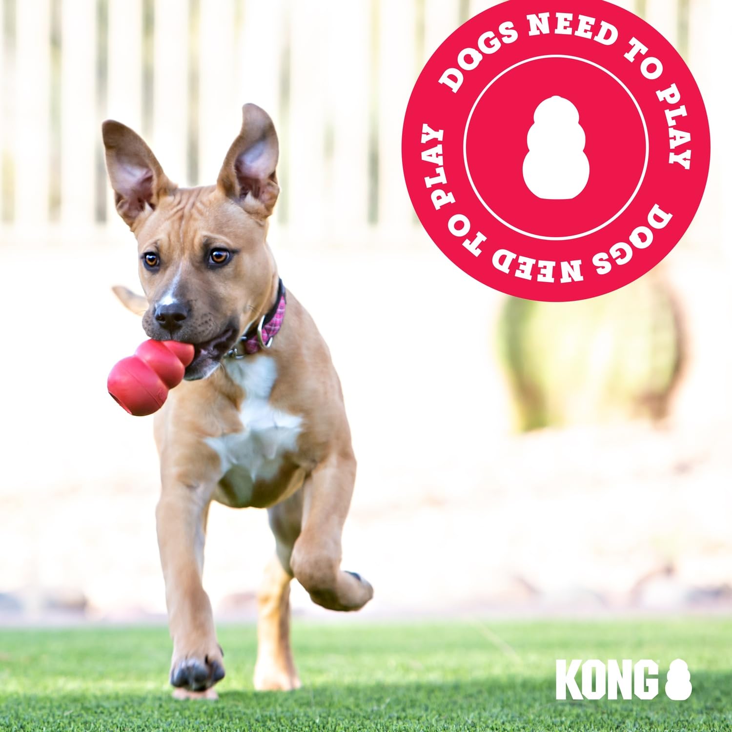 KONG Wobbler - Interactive Dog Toy for Treat Dispensing - Dog Slow Feeder for Healthy Eating - for Medium/Large Dogs