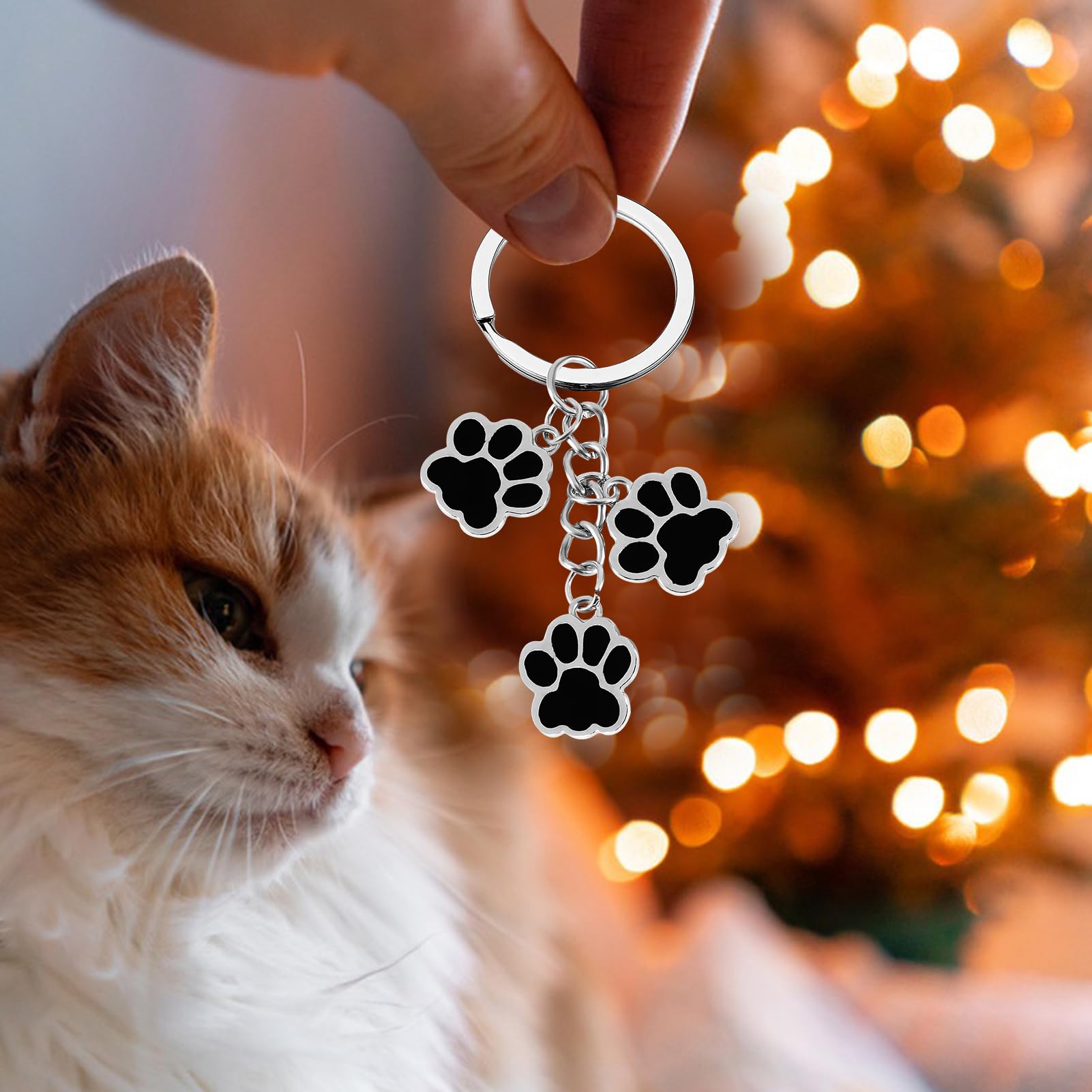 PLwelth Dog Claw Keychain for Women Men Dog Memorial Gifts for Pet Lovers Loss Sympathy Gifts for Birthday Christmas