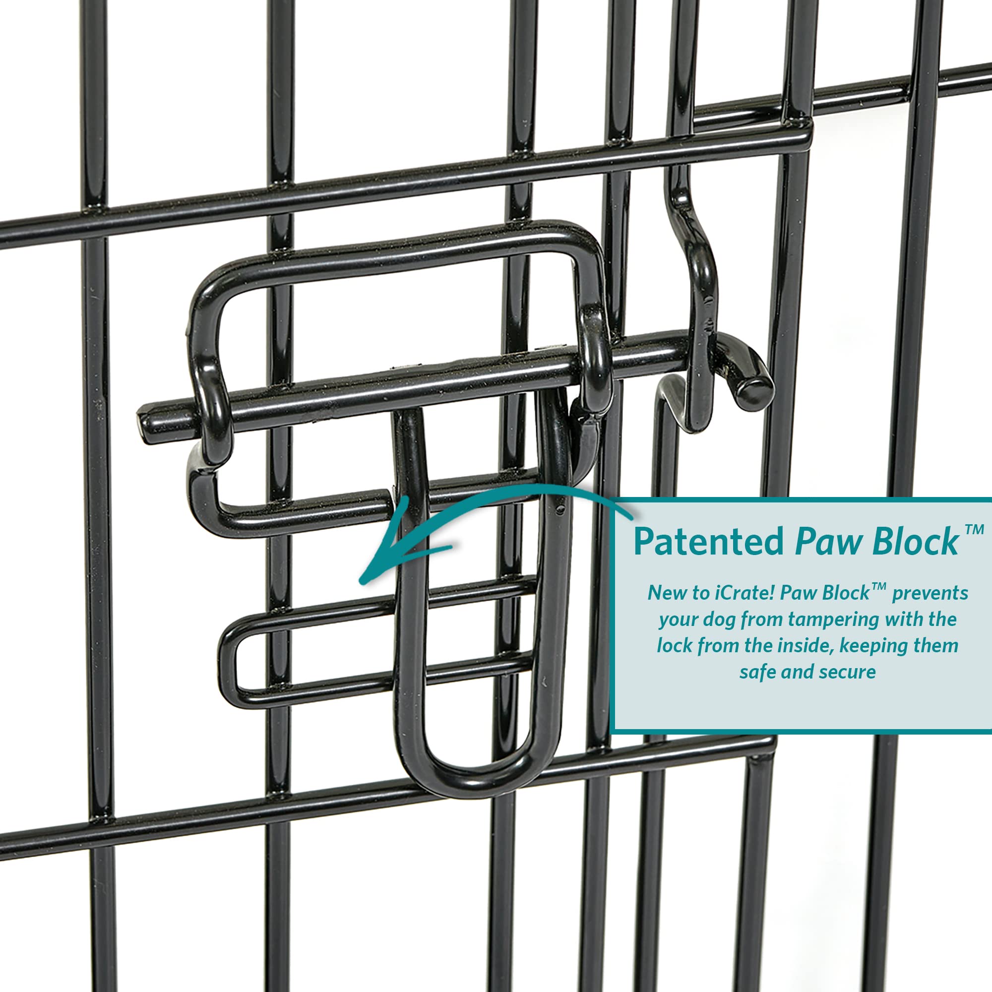 MidWest Homes for Pets 24-Inch iCrate for Small Breeds, 12-20 lbs, Single Door Folding Dog Crate with Divider Panel, Leak-Proof Tray & Secure Latch, Portable, Durable & Easy to Assemble