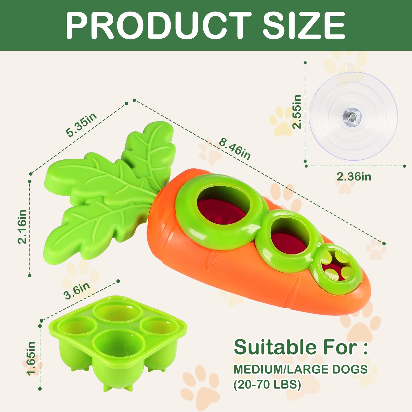 Star&Mi Frozen Dog Treat Holder with Suction Cup, Interactive Dog Toys, Dog Puzzle Toy & Dog Enrichment Toys, Dog Lick Bowl & Dog Licking Toy for Slow Feeding, Frozen Dog Treat Toy