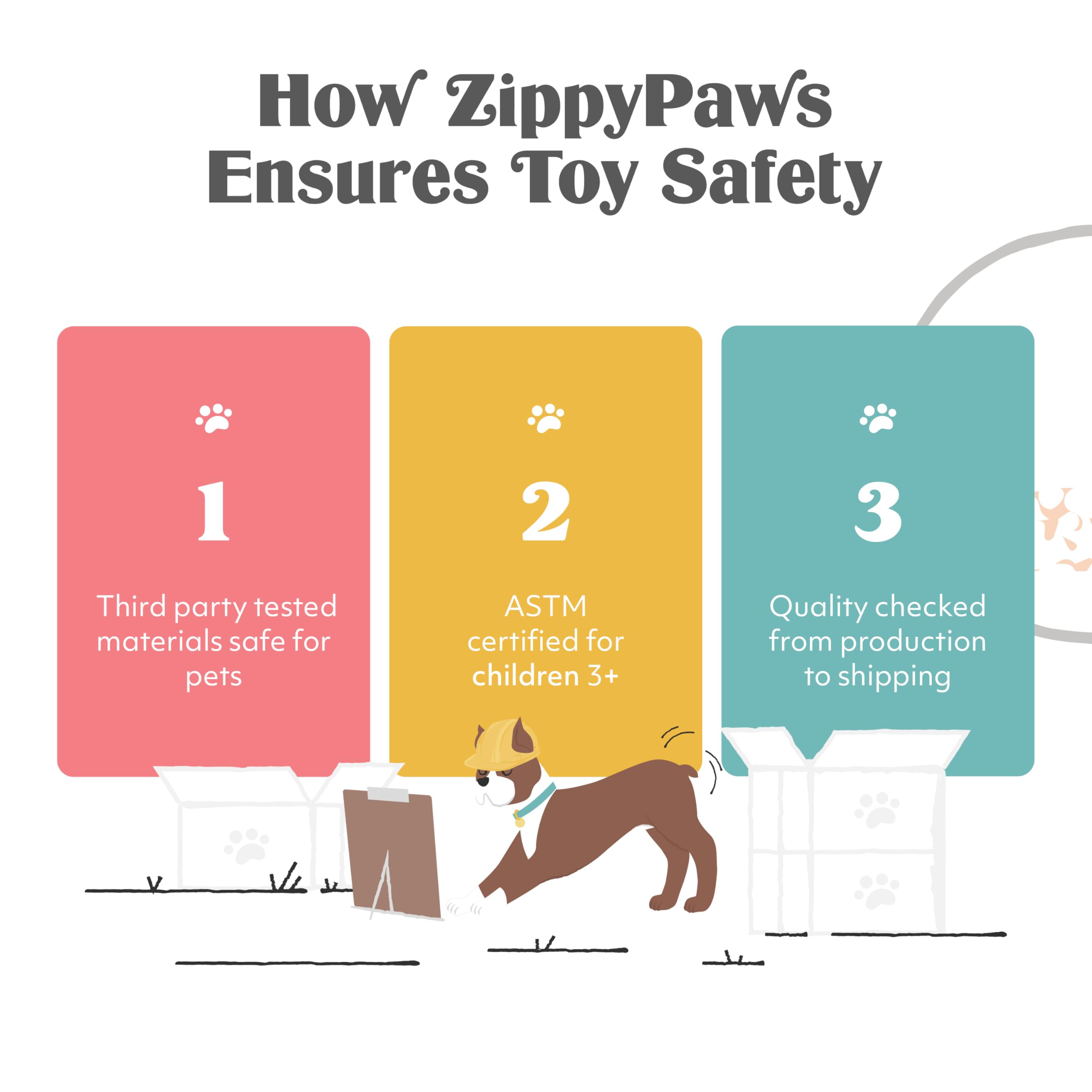 ZippyPaws Skinny Peltz - No Stuffing Dog Toy Pack to Keep Them Busy, for Medium and Large Dogs, Squeaky Pet Toys, Unstuffed Chew Toys, Soft Plush Variety Pack, Fox, Raccoon, and Squirrel - 18"