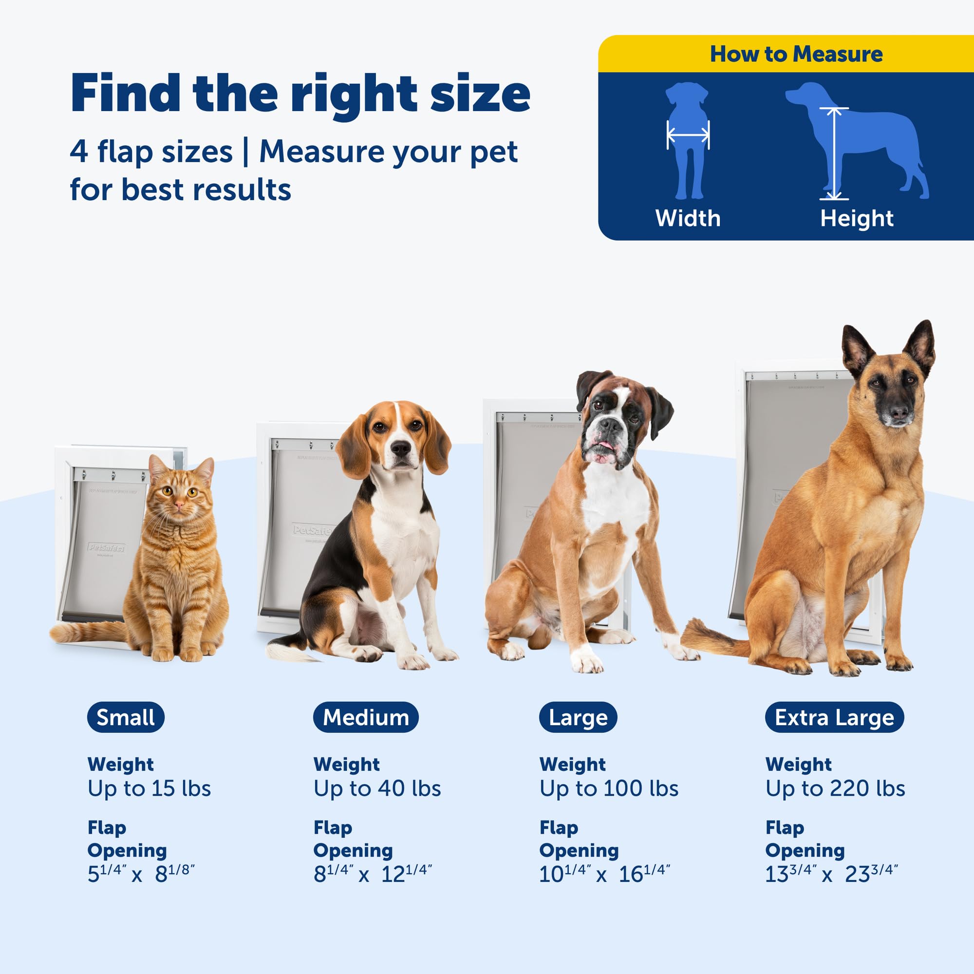 PetSafe Freedom Aluminum Dog and Cat Door - Durable Frame - Small, Medium, Large, X-Large
