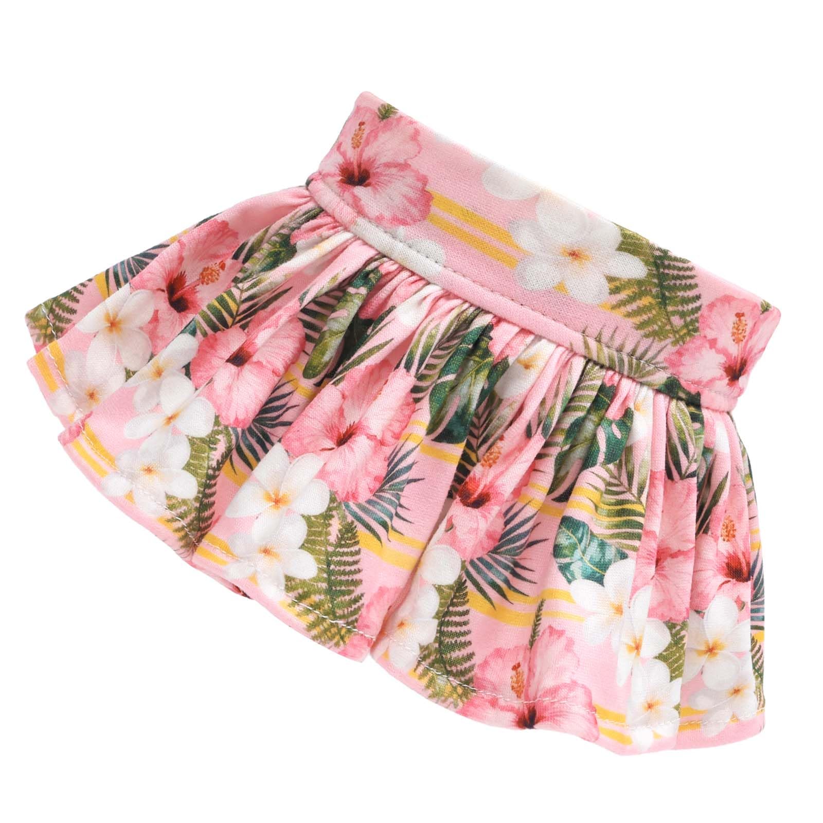 CuteBone Dog Bikini Dress 2 Pack, Stylish Swimsuit Costume for Small Dogs, Comfortable & Adjustable Puppy Bathing Suit, Soft Outfit Pet Apparel for Beach, Pool and Summer Fun 2DB18M