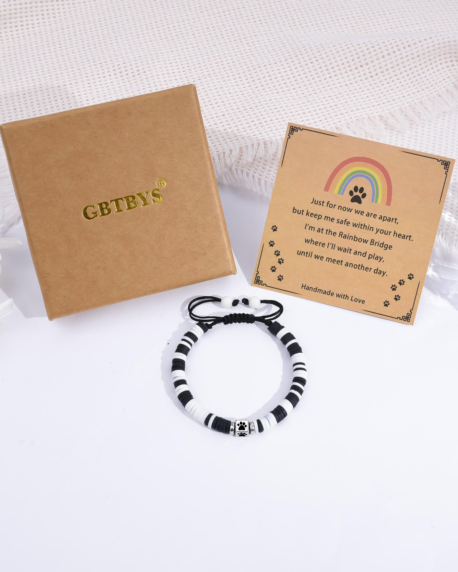 GBTBYS Dog Memorial Gifts for Loss of Dog, Pet Memorial Gift for Dogs, Bracelet for Women Men Who Loss of Beloved Dogs Cat Furry Friend