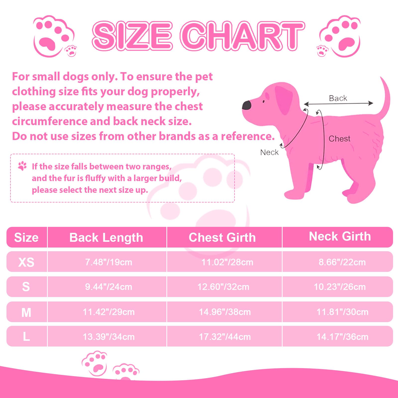 Yikeyo Dog Pajamas for Small Dogs,Stretchy Dog Pjs Clothes, Stretchy Puppy Jammies Onesie, 4 Legs Comfy Doggie Pjs, Lightweight Soft Puppy Outfit for Small Size Girl Boy(Pink Heart,M,Chest 14.9 in)
