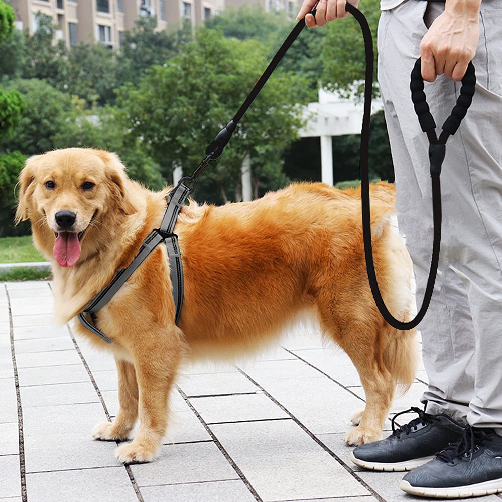 YUCFOREN 3FT 10FT Climbing Rope Leash for Dogs with Comfortable Padded Handle Classic Dog Leash for Medium Large Dogs Black