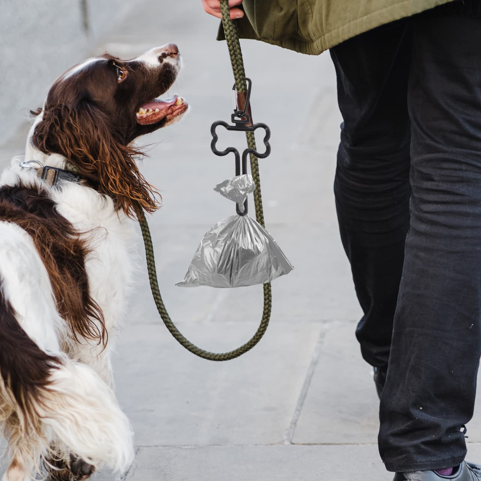 Garbage Bag Holder Dog Waste Bag Clip Dog Walking Supplies Abs Material Portable and Durable