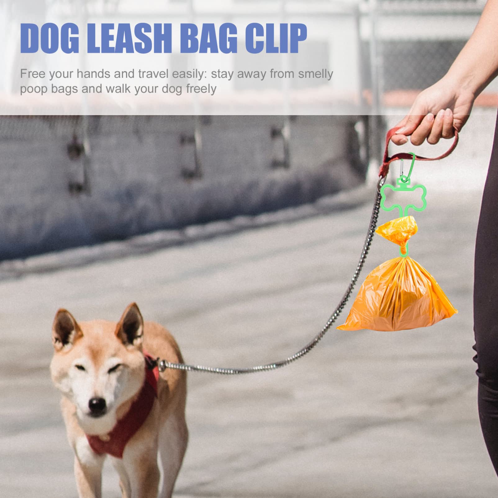 Garbage Bag Holder Dog Waste Bag Clip Dog Walking Supplies Abs Material Portable and Durable