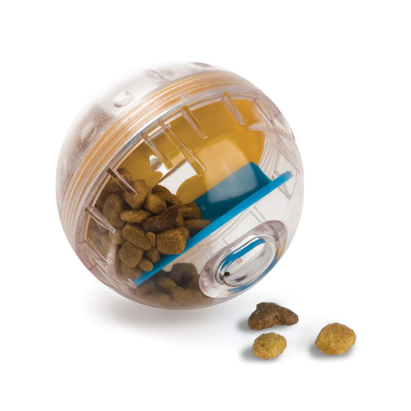 Pet Zone IQ Treat Ball Interactive Dog Ball - 3" Puzzle Treat Dispenser, Durable, Slow Feeder, for All Dog Breeds, Toys to Keep The Busy and Enrichment