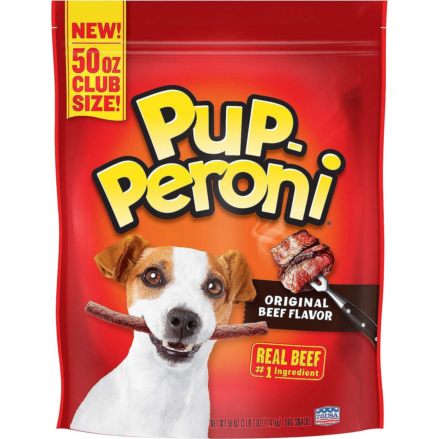Pup-Peroni Dog Snacks Original Beef Flavor, 50 Ounce (3 Pack)