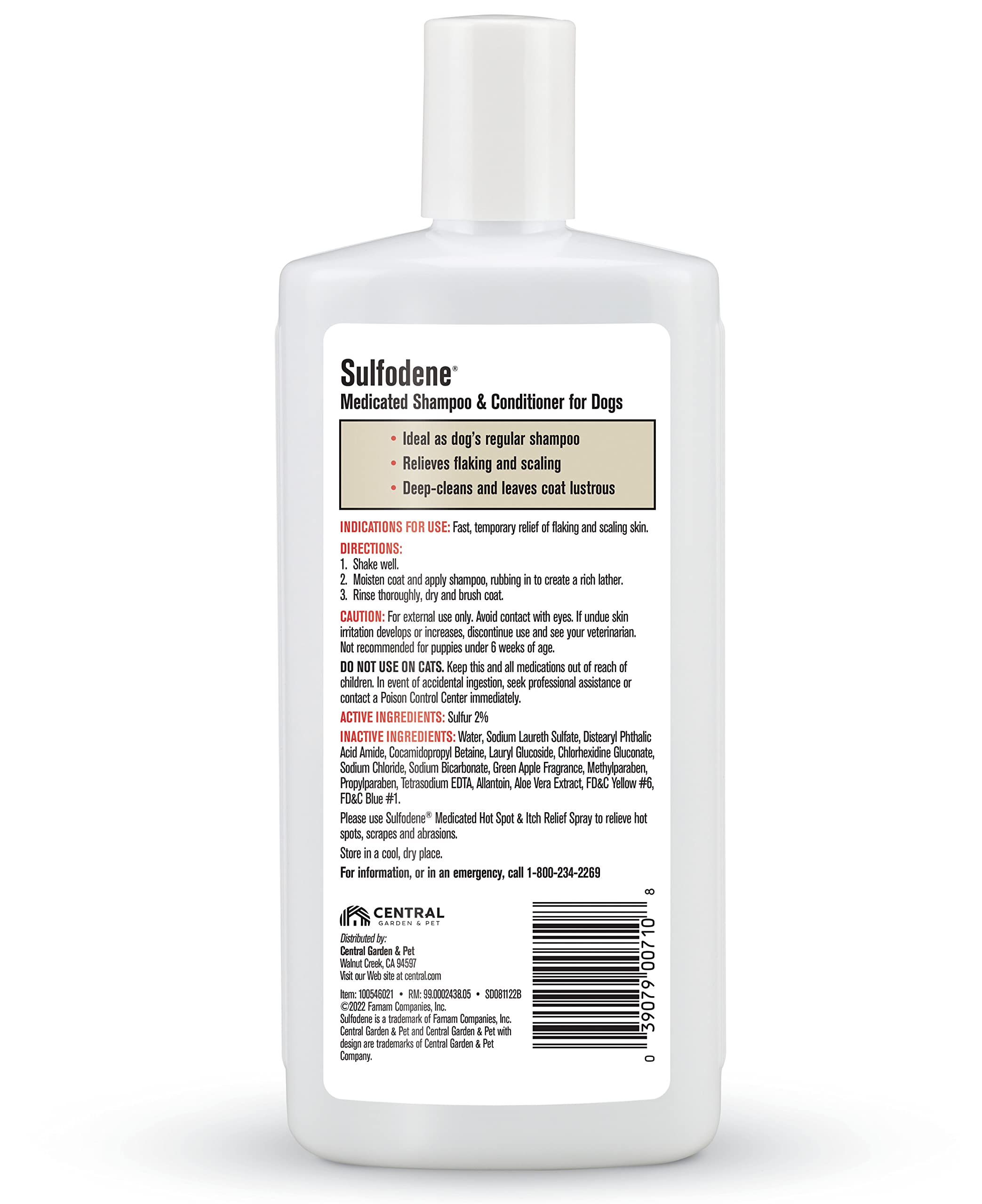 Sulfodene Medicated Shampoo & Conditioner for Dogs 12oz