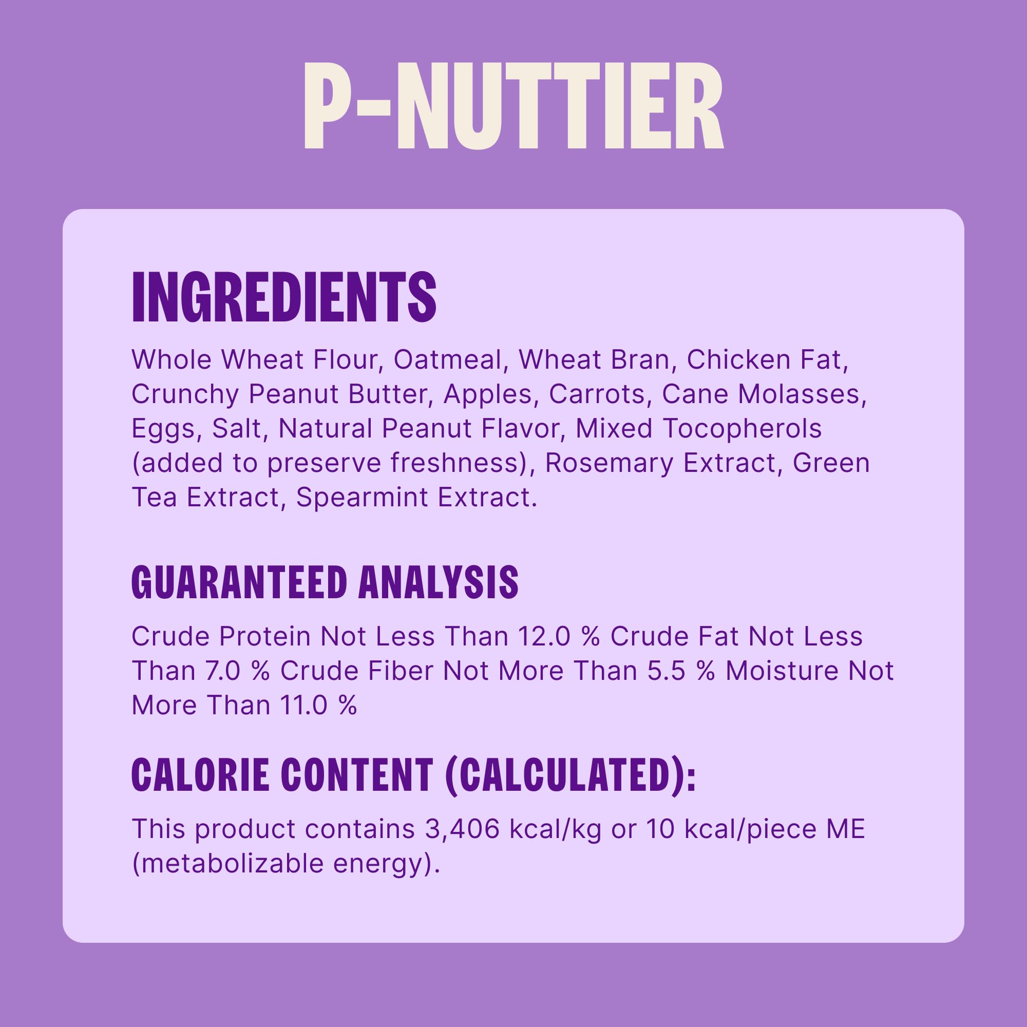 Wellness Old Mother Hubbard Classic P-Nuttier Dog Biscuits, Natural Training Treats, Peanut Butter Flavor, Large Size, 6 lb Box