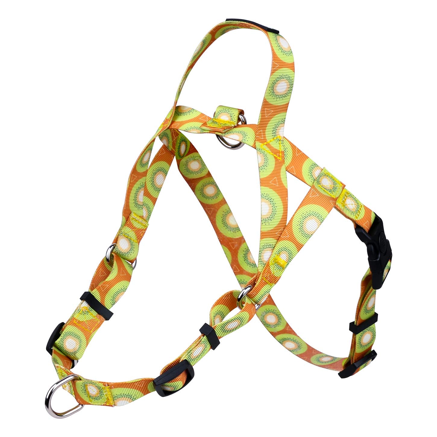iChoue French Bulldog Harness Adjustable Padded Locked Buckle with Handle for Frenchie Pug English Boston Terrier Dogs, Coffee Bean, Medium