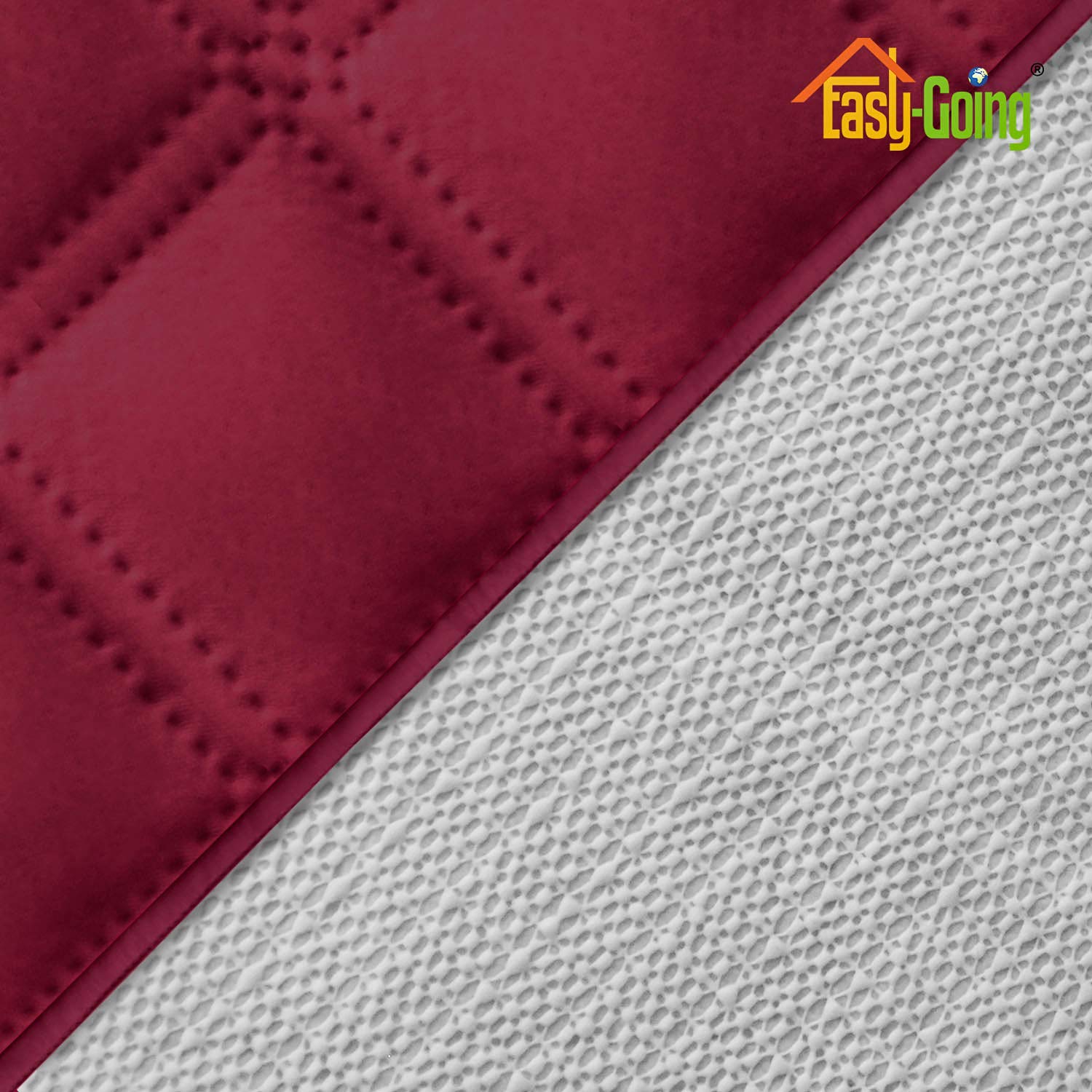Easy-Going Sofa Slipcover Waterproof Couch Cover for 3 Cushion Couch Sofa Cover Furniture Protector Cover Pets Covers Washable Non-Slip Fabric Pets Kids Children Dog Cat (Sofa, Wine)