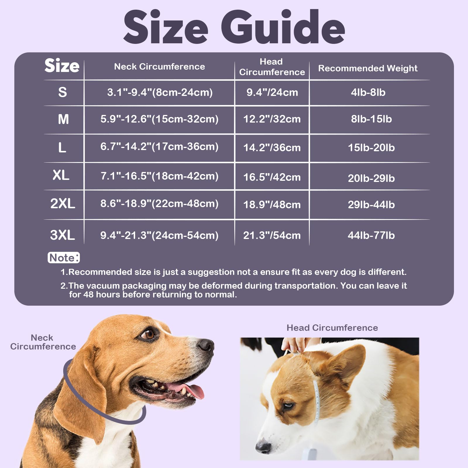 IDOMIK Dog Recovery Collar, Waterproof Soft Dog Cone After Surgery, Comfy Protective Elizabethan Collar Alternative for Dogs Cats, Adjustable Pet Neck Donut Cone Anti-Licking Biting Wounds,Grey,L
