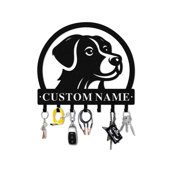 Quanqiuyi Wall Mounted Dog Leash Holder Key Rack Personalized Metal Dog Leash Hooks for Wall, Durable Key Holder Wall Mount with Multiple Sizes and Colors for Easy Installation and Stylish Home Decor