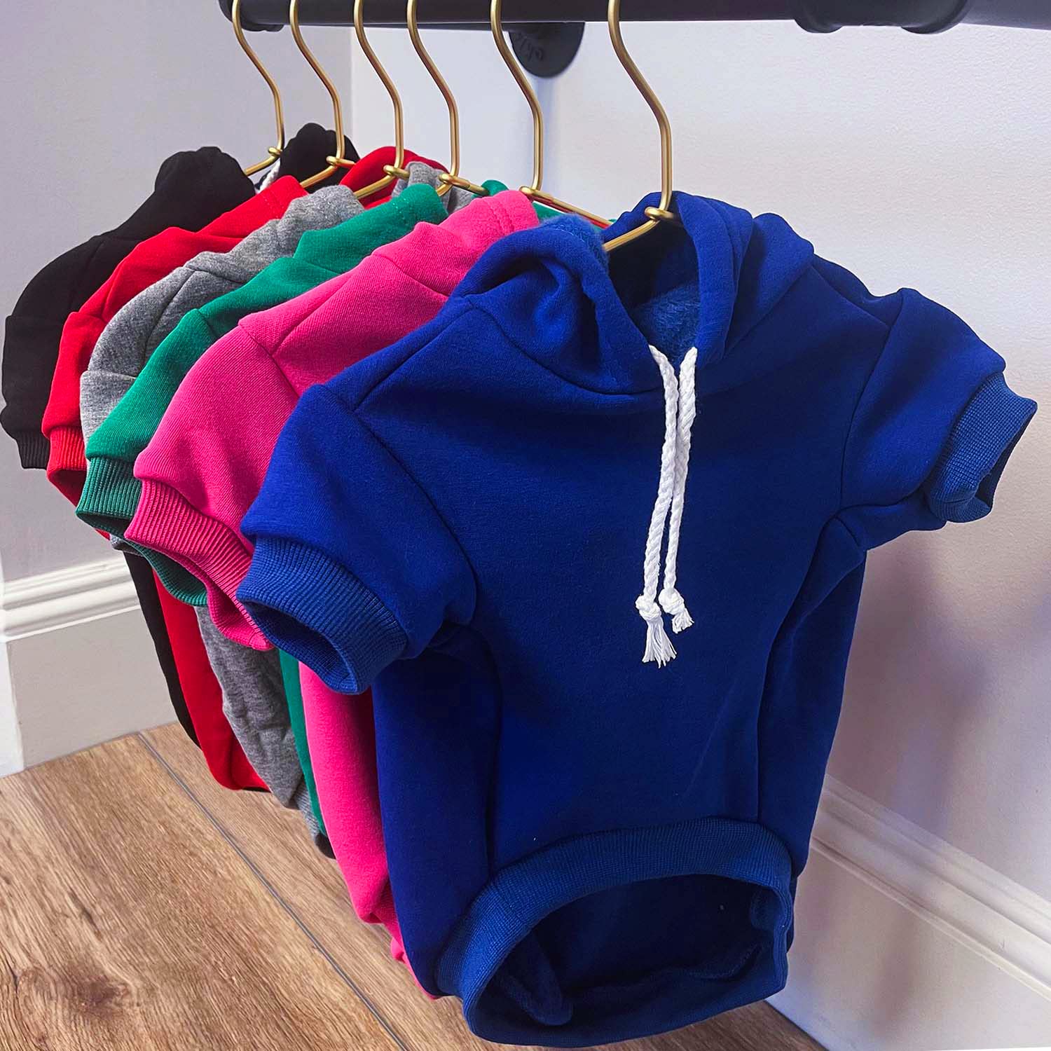 My First Hanukkah Dog Hoodie | Fleece Lined |Leash Hole| Hanukkah | Festival of Lights | Dreidel | Jewish Royal Blue, 6X-Large 350