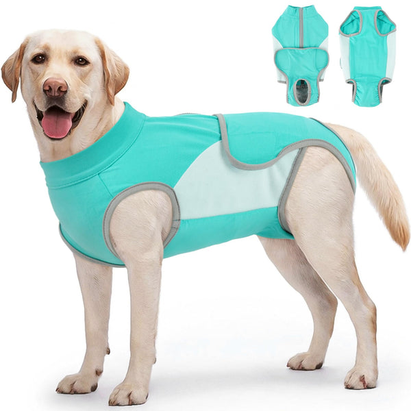 LeLePet Dog Surgery Recovery Suit,Soft Recovery Suit for Dogs,Dog Onesie for Surgery Female Spay & Male Neuter,Protective Pet Post-Op Clothes with Back Zipper Anti Licking,E-Collar Cone Alternative